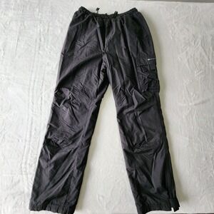 Wind‎ River Snow Pants Mens Large Black Nylon Winter Insulated Fleece Lined Ski
